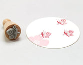 Stempel Schmetterling klein Perlenfischer